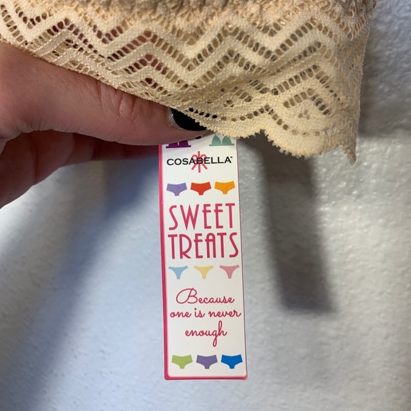 Cosabella Sweet Treats Geo Soft Bra in Blush Bralette - Picture 10 of 11